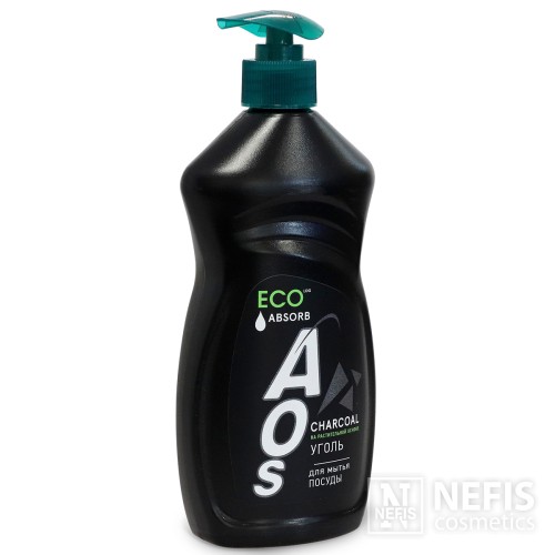 Eco гель для посуды AOS Уголь Absorb c дозатором, 450 мл